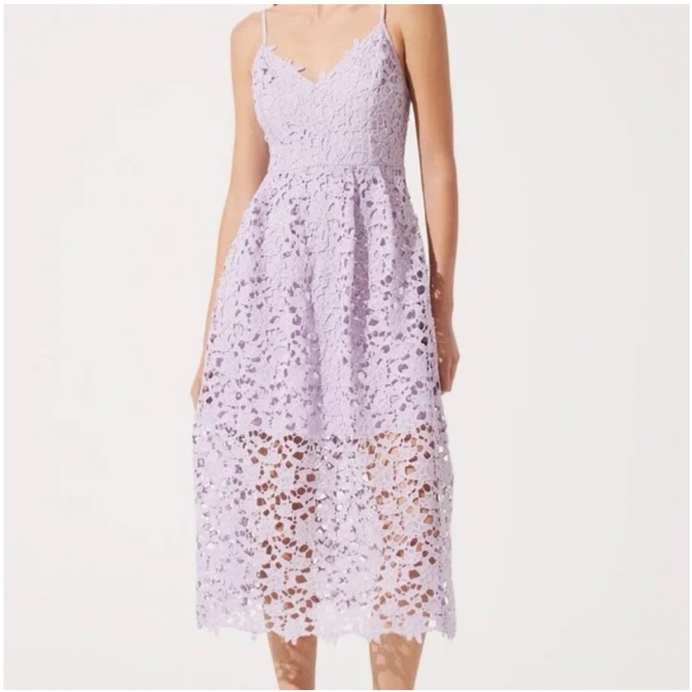 ASTR the Label Lace A Line Midi Dress
